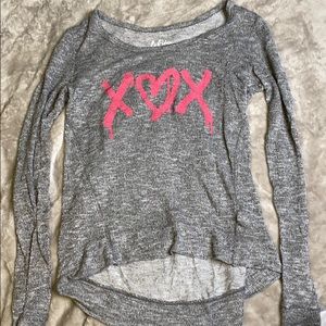 Gray Lukyo Darling ‘XOX’ Long-Sleeve